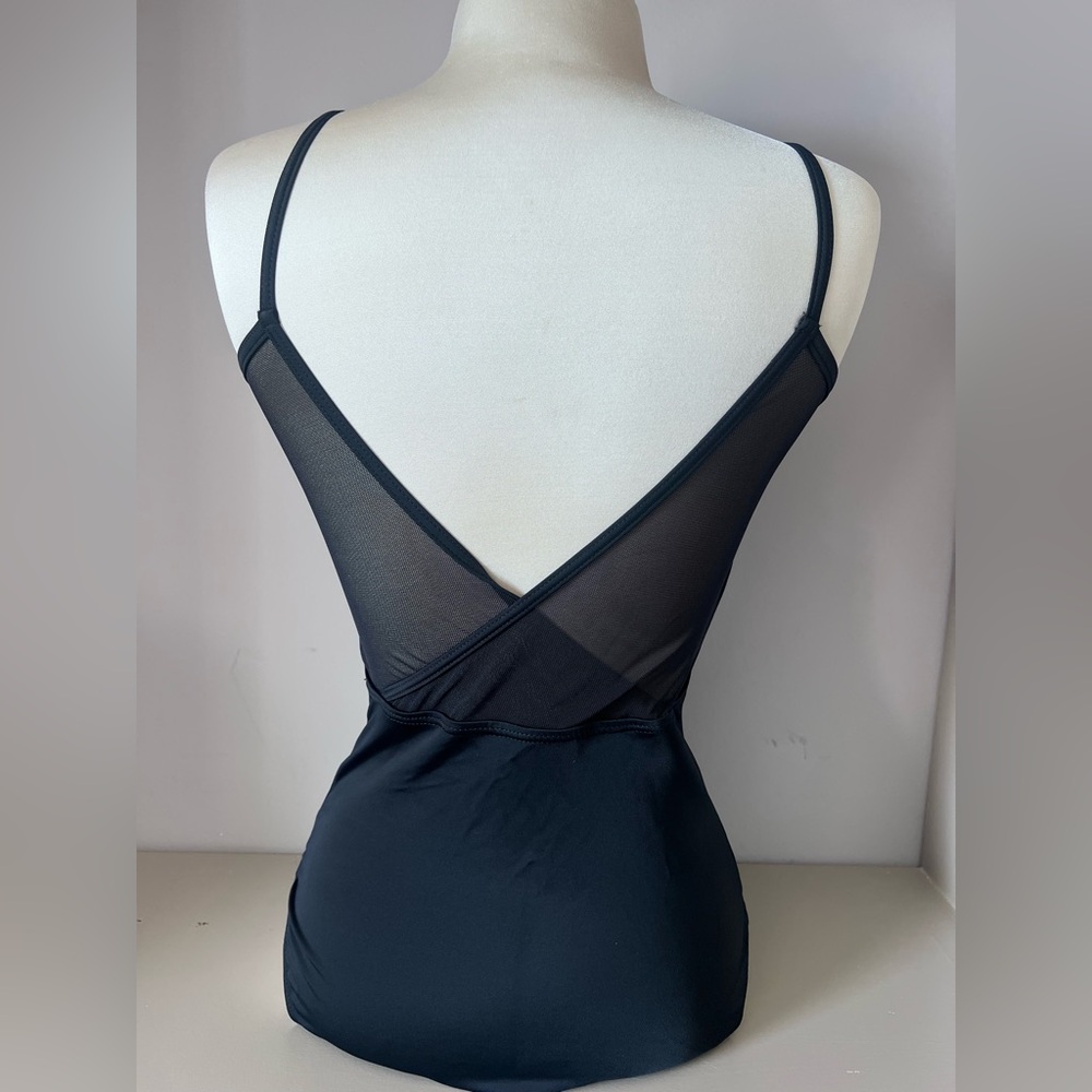 Women’s Balera Dancewear Black Mesh Back Leotard - Size Small Adult